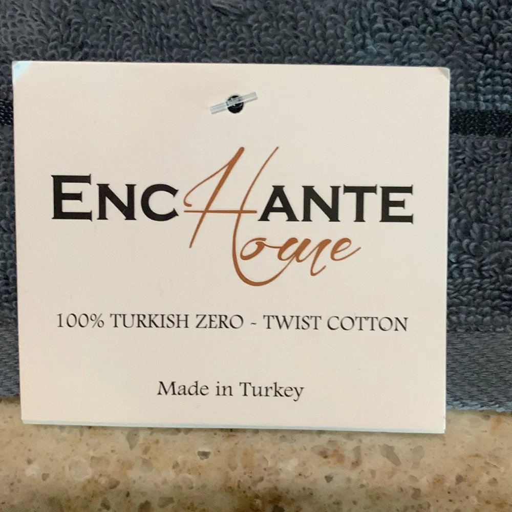 NWT ENCHANTED HOUSE 100% Turkish Cotton Wash Cloths - Waterfall - Set of 4